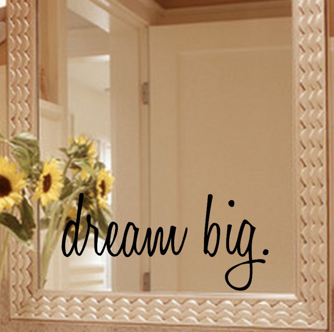 Dream Big Mirror Decal Sticker / Mirror Decal Sticker / Wall Etsy