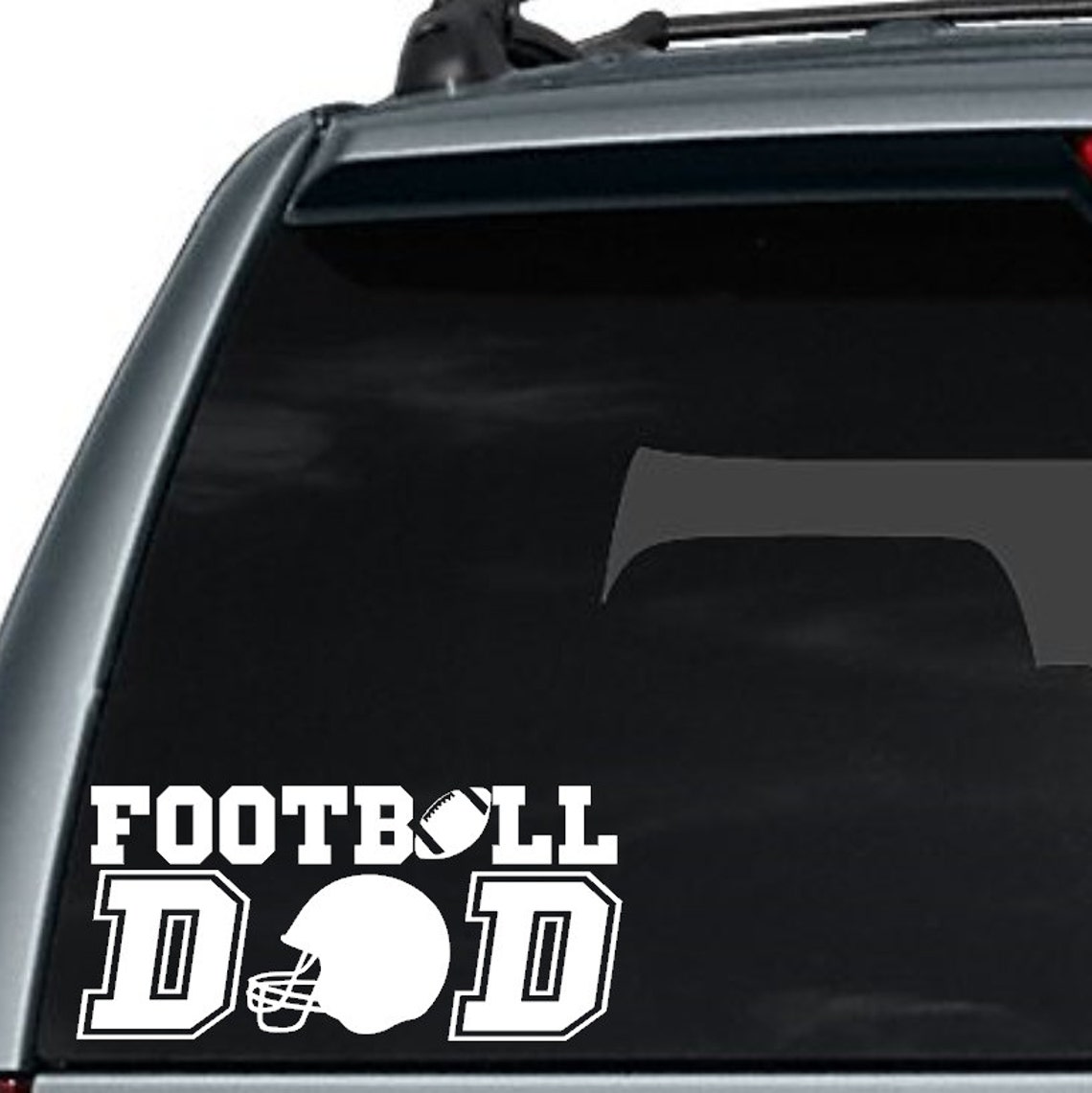 Football Dad Decal / Football Dad Car Decal / Car Decal / Etsy
