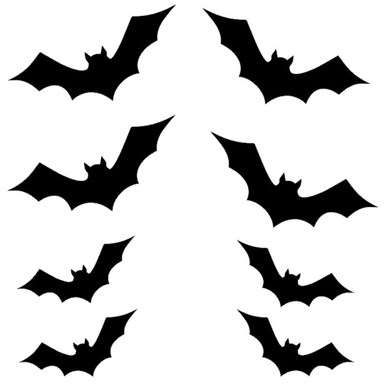Bat Halloween Decal / Halloween Sticker / Halloween Window Etsy