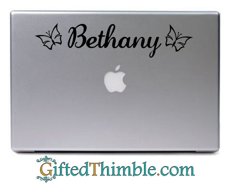 Personalized Name Decal / Personalized Laptop Decal / Etsy