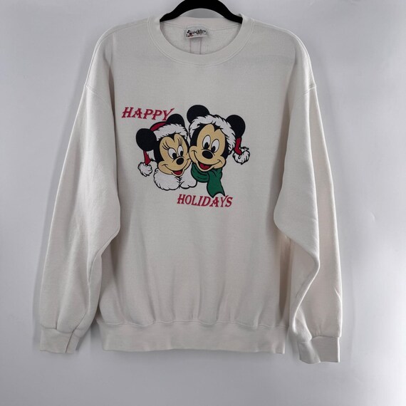 Vintage Disney Mickey & Minnie "Happy Holidays" S… - image 1