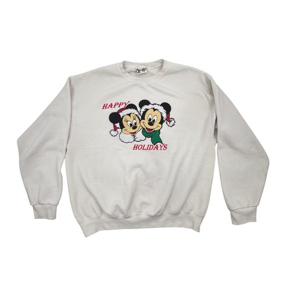 Vintage Disney Mickey & Minnie "Happy Holidays" S… - image 3