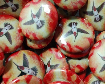 Hummingbird 1in Button