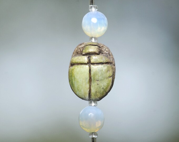Large Scarab Beetle Crystal SunCatcher 40mm Round Cut Sun Catcher Egyptian Gods /& Goddesses Meditation Wolf Run Ranch Moonstone #280