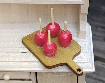 Dollhouse Halloween Candy Apples, 1:12 Scale, Miniature Sweet Treats #12