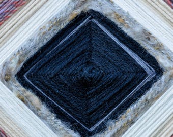 Gods Eye - OjoDe Dios - Large Spirit Eye - Wall Art, Willow Branches, Artist Dyed Yarn & Silk