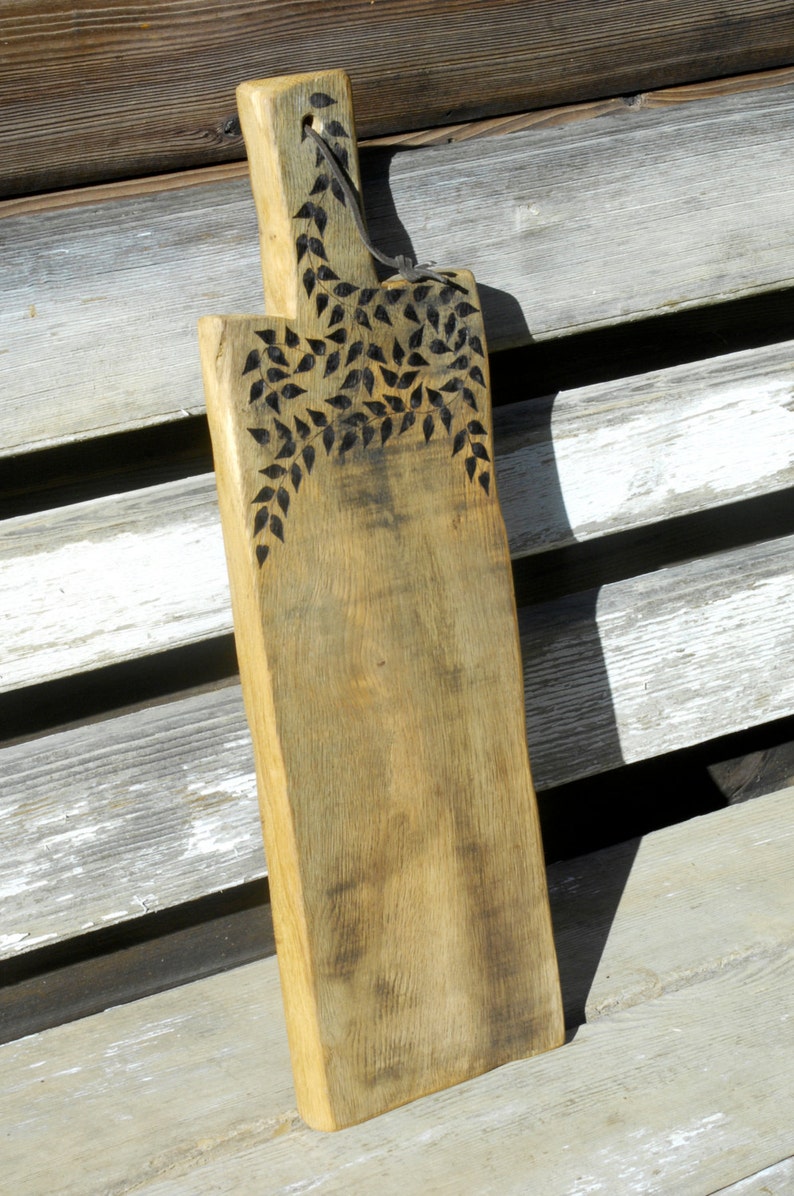 Large Wood Wooden Cutting Board Primitive Oregon Rustic Etsy