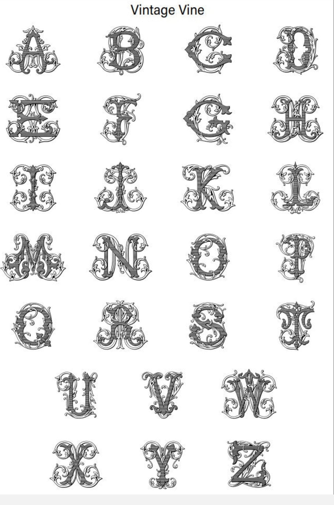 Monogram Linen Hand Towel. Custom  Personalized Hostess Gift.  Wedding Linens. European Linen. Vintage Vine Single Letter. Grandmillennial