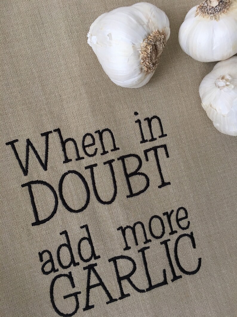 Kitchen Towel for Garlic Lovers. Foodie Gift. Italian Family - Etsy