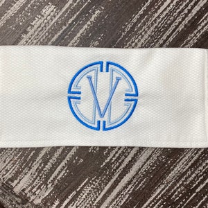 Full size  Monogrammed Linen Tissue Box Cover. Personalized Gift.
