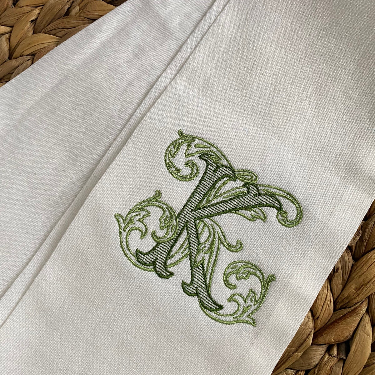 Monogram Wreath Sash Holiday Home Front Door Decor Personalized Front Door Wreath Vintage Vine Wedding Sash - Etsy
