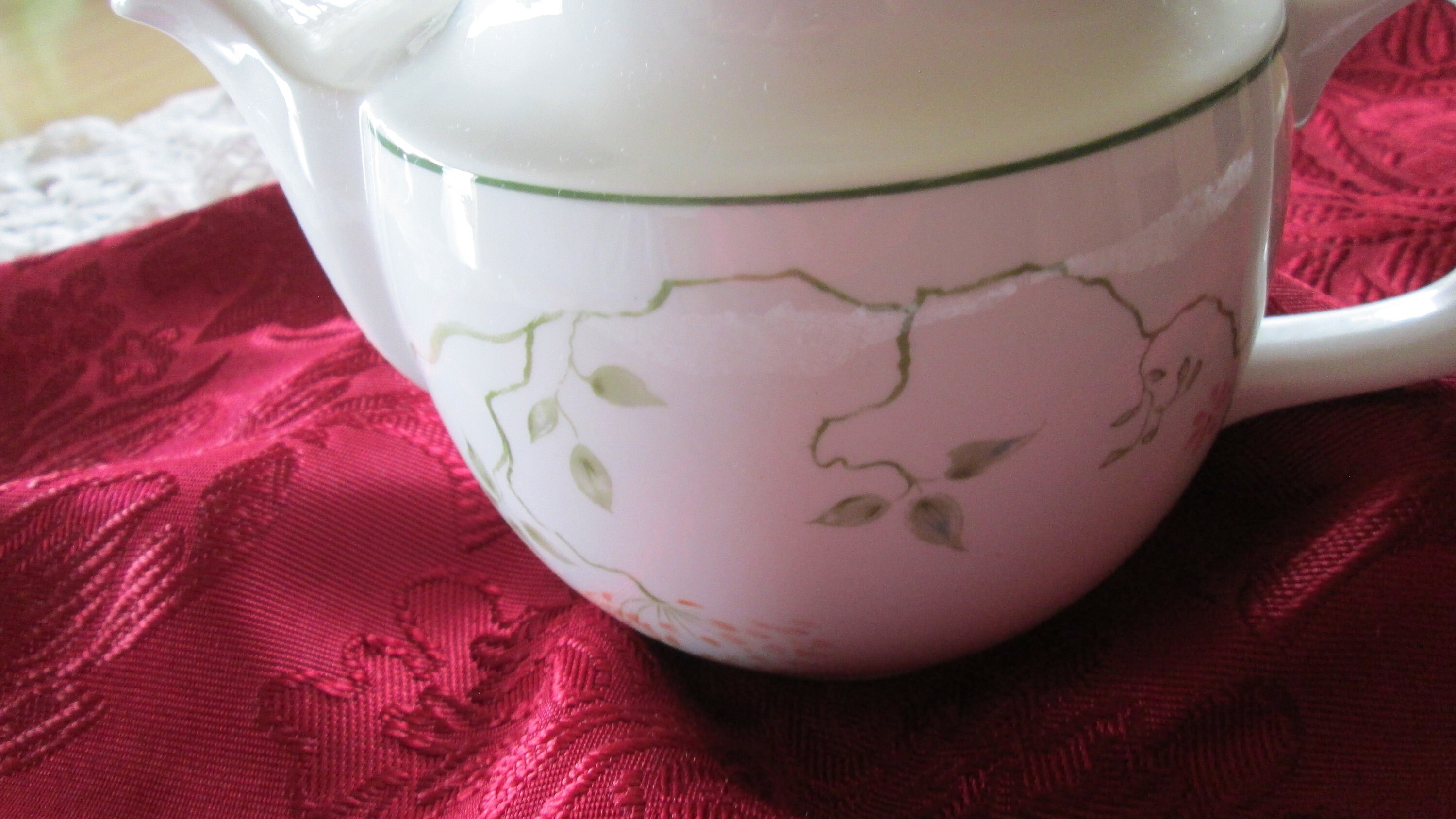 Théière Steelite International 2 Tasses + Pichet à Lait – Céramique – Angleterre