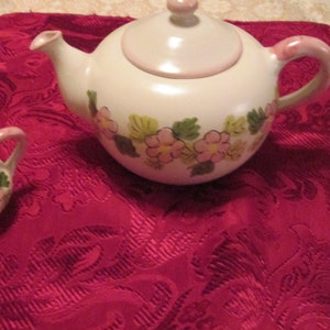 Hand Painted Porcelain Primrose Tea Set