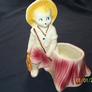 Vintage Shawnee Pottery Gone Fishing Planter