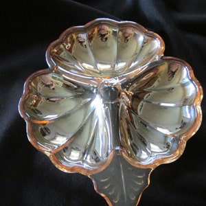 Jeannette Glas schillernd Faschingsglas Kleeblatt