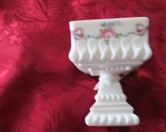 ヴィンテージ ウェストモアランド ミルクガラス ハート型皿/壁掛け