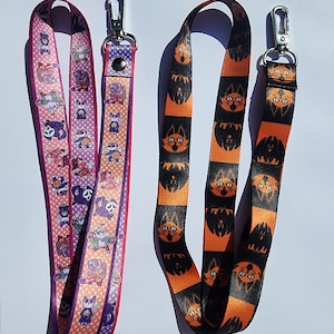 Horror cat lanyards