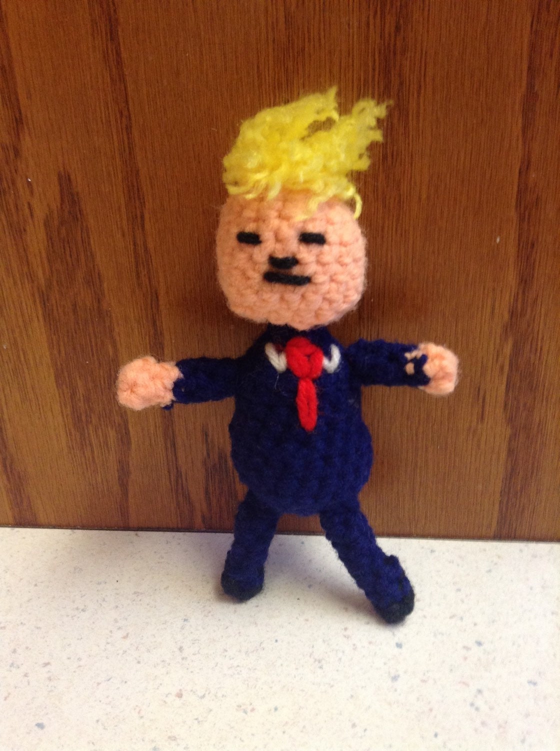 crochet trump doll