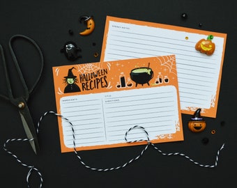 Halloween Recipe Card | Downloadable File | DIY