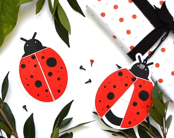 Ladybug Gift Tag | Downloadable File | DIY