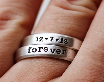 Memorial Rings for Women, Special Date, Memorial Jewelry