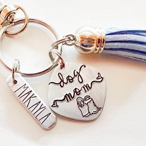 Personalized Dog Mom Keychain, Fur Mama, Dog Papa, Dog Dad image 6