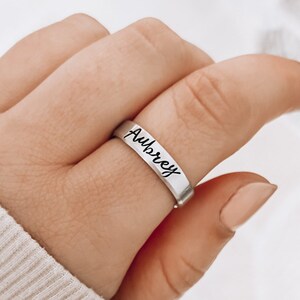 Name Rings, Mother's Day Gifts For Mom, Personalized Jewelry, Mama