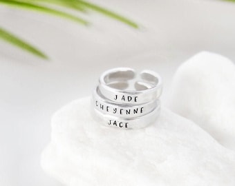 Stackable Name Ring, Mothers Ring, Mother's Day Gifts For Mom, Personalized Gifts, Minimalist
