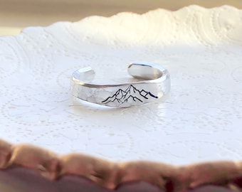 Mountain Ring, Nature Jewelry, Birthday Gifts For Her