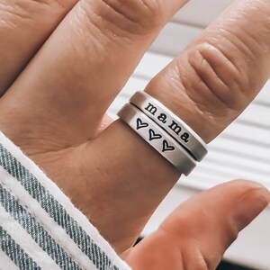 Mama Ring, Grandma Jewelry, Mother's Day Gifts for Mom image 3