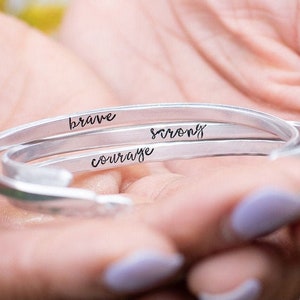 Hidden Message Bracelet, Custom Quote Jewelry, Secret Message image 5