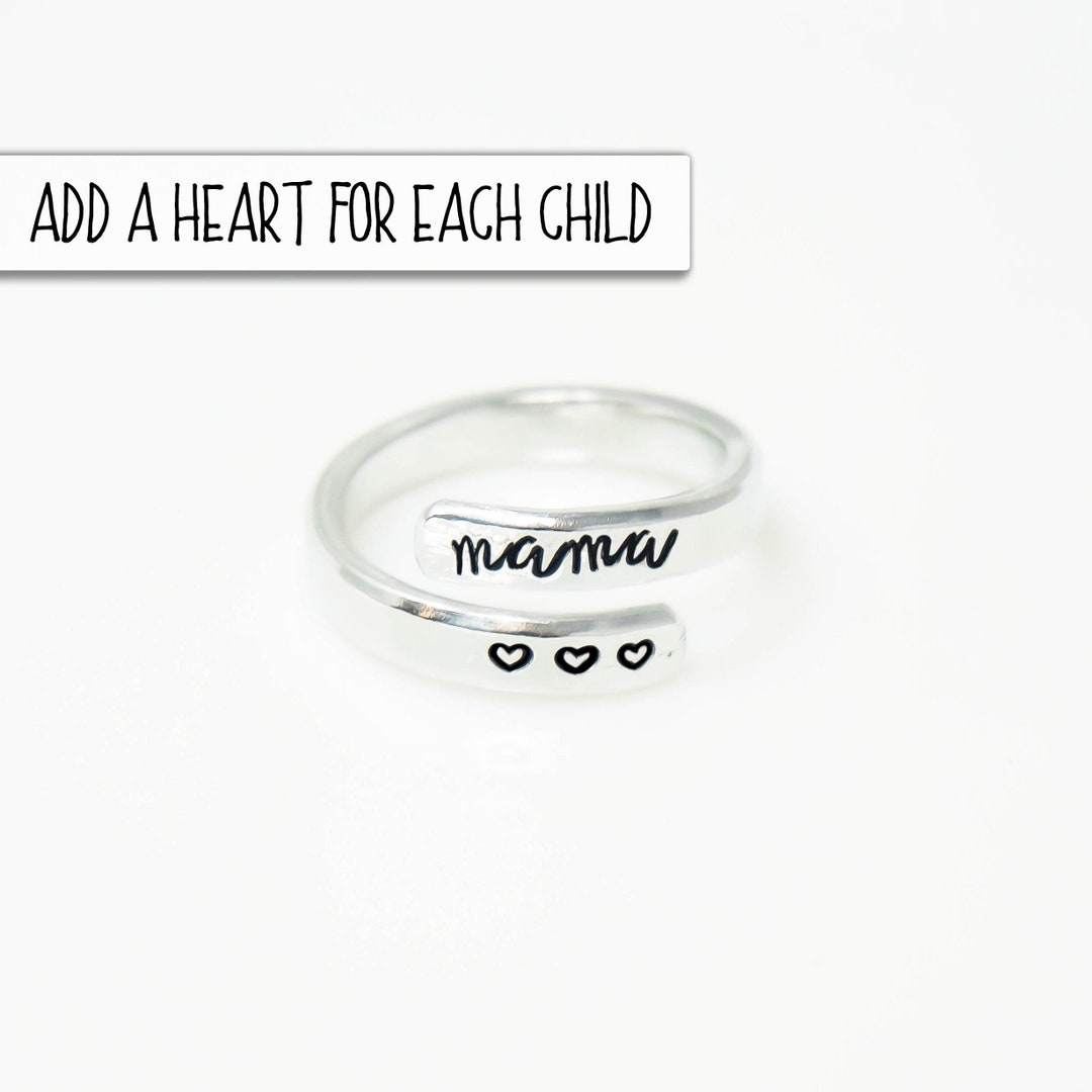Mama Wrap Ring Gifts for New Moms Personalized Jewelry Mama Etsy