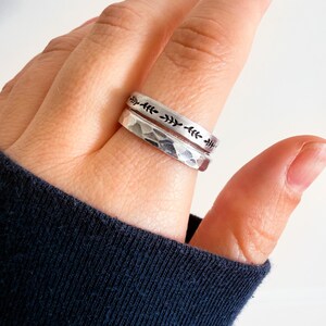 Anillo de hoja, joyería de otoño, hipoalergénico, regalos para amantes de la naturaleza, joyería Granola Girl imagen 8