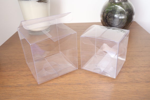 Cajas PVC 9x9x10 cm transparentes - 10 unidades - RETIF