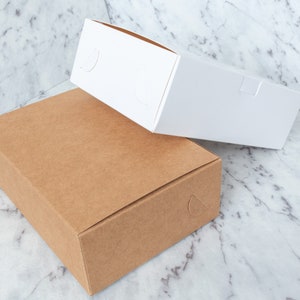 10x Kraft cardboard boxes Wedding favors Bomboniere boxes Kraft gift boxes DIY favor boxes Cake container - Multiple sizes
