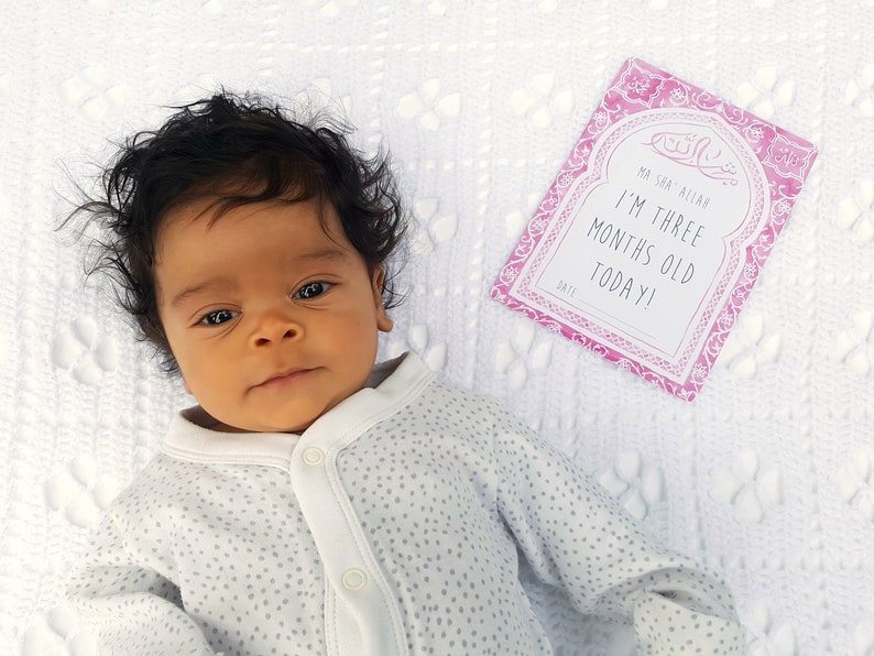 personalised baby milestone mat