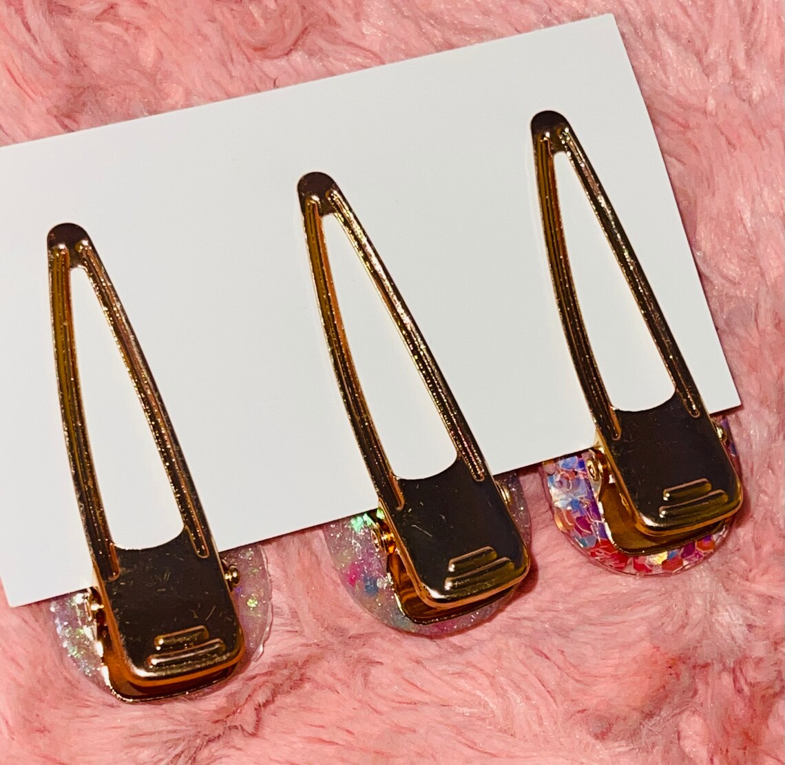 3 piece Handmade Multicolored barrettes Etsy