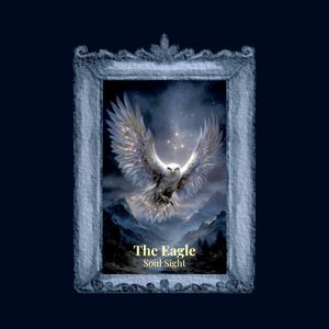 Eagle Power Animal Printable Card - Courage, Vision & Spiritual Strength | 2.75 x 4.75 &#39;&#39; Tarot Size Instant Download| Animal Totem Art