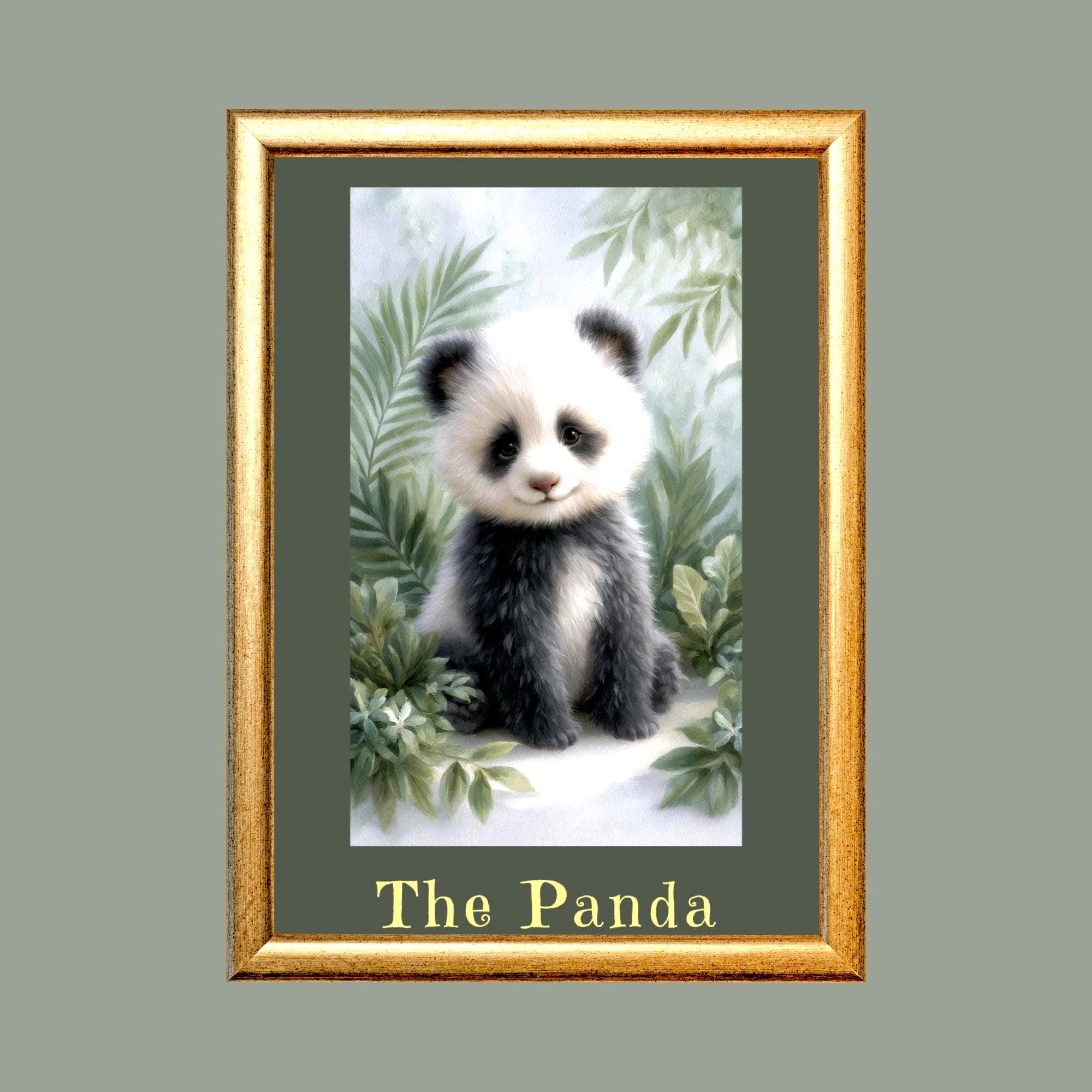 pandaカート Panda Power Animal Card for Kids - Printable 2.75x4.75 Inches