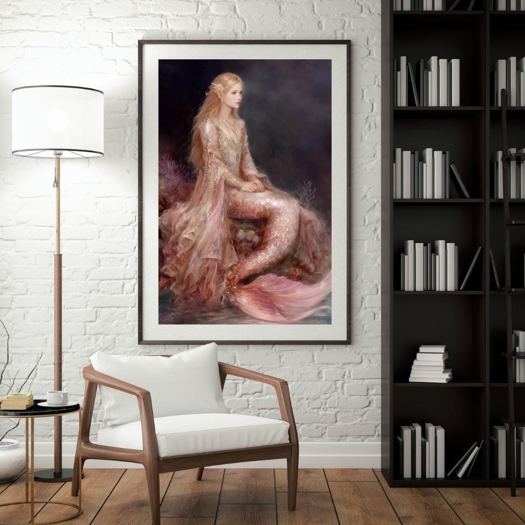 Celtic Mermaid Wall Art – Caerwyn of the Moon-washed Shore, Mythic ...