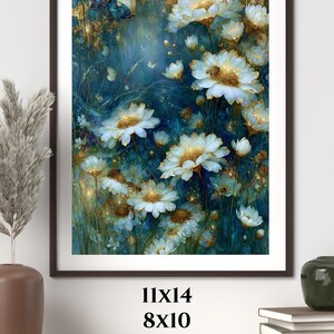 Chamomile Printable Wall Art, Botanical Cottagecore Decor, Summer Wildflower Print, Litha Summer Solstice Wall Art, 11x14 & 8x10 PDF JPG