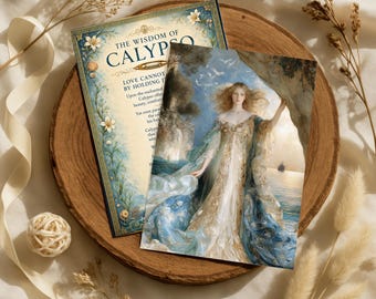 Tarjeta Sabiduría de Calipso y lámina decorativa de pared de 8x10 pulgadas, lámina imprimible de mitología griega, regalo de la Odisea, descarga digital El Regalo de la Liberación