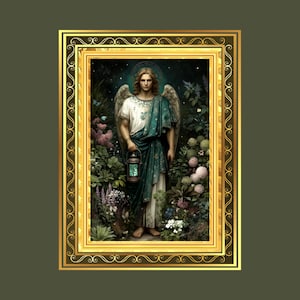 Archangel Raphael- The Healer Archetype-5x7 Art Archetype card - instant download- Religious and Spiritual figures Art