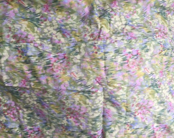 Stunning French chintz cotton impressionistic rectangle tablecloth beautiful top quality cotton