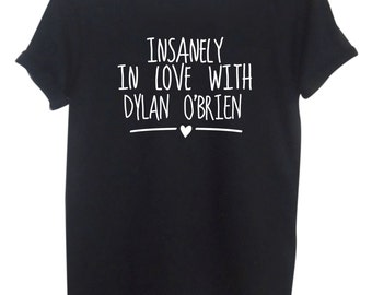 Insanely In Love With Dylan O'Brien Unisex Style Loose Fit Boxy Tee