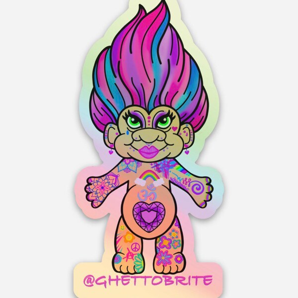 Tattooed Troll Sticker