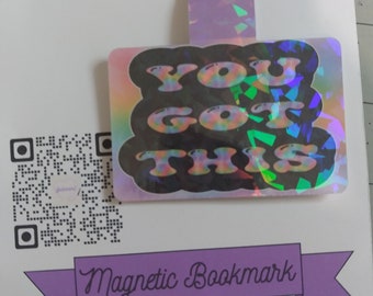 Magnetic Bookmark You Got This  Bookmark gift book lover gift birthday Christmas stocking stuffer