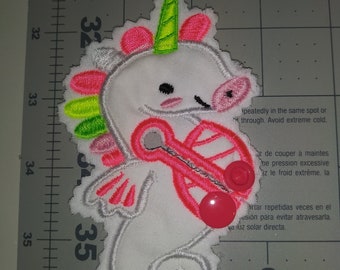 Tubie Tubie Seahorse Gtube/Cover  Pad Shaped 4 layer Gastrostomy feed tube button pad gauze alternative, stoma cover