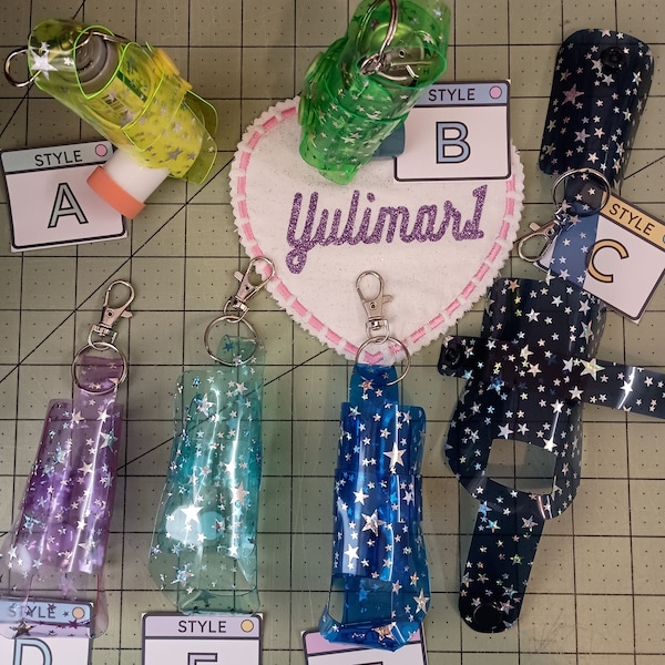 Asthma inhaler Holder case Sparkle  PVC Vinyl Handmade /Gift