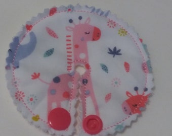 Tubie Tubie GTube Pad/Cover  Pad 3 Inch Fabric  Gastrostomy feed tube button pad gauze alternative, stoma cover
